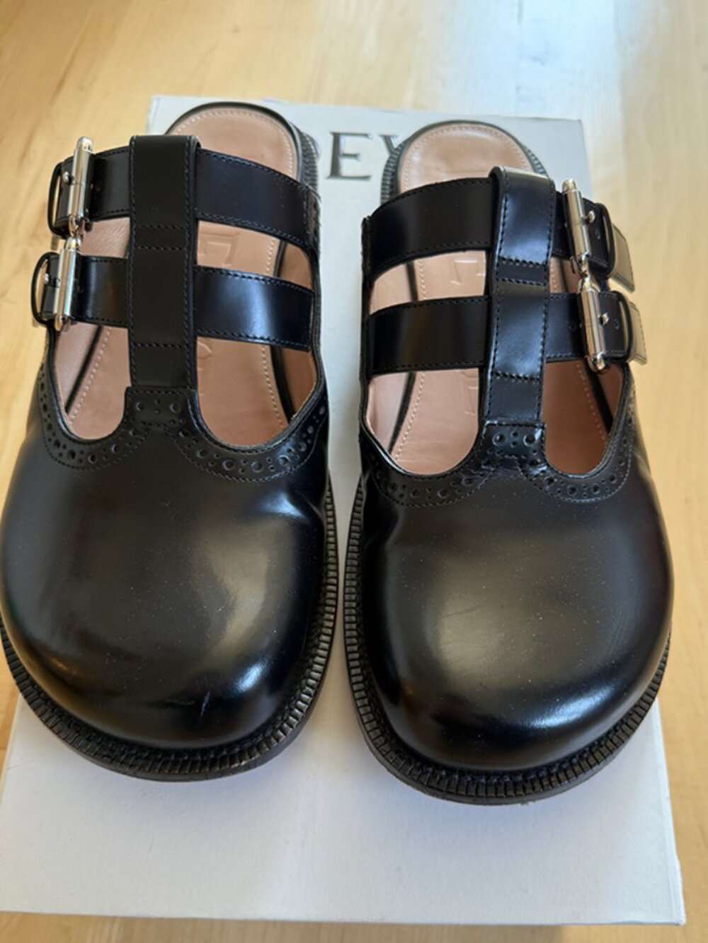 Loewe Campo Mary Jane Mules Black size 39 - Picture 5 of 12